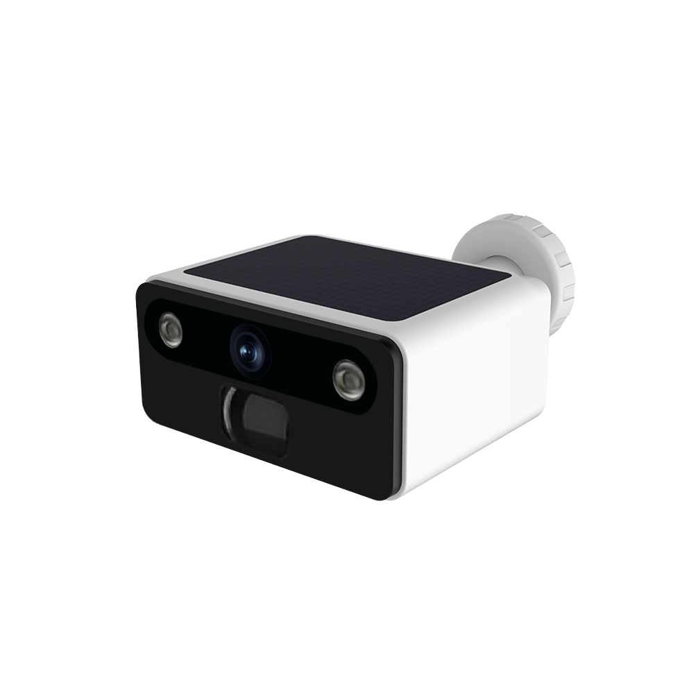 Updated version solar camera with integrated panel