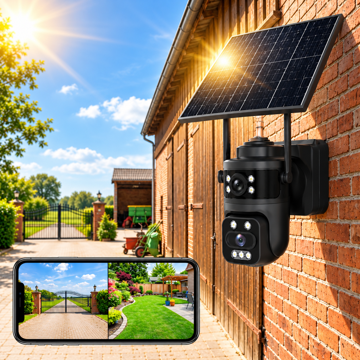 AOV-PT65-4G-3MP — AOV 4G Solar Security Camera, product view 4
